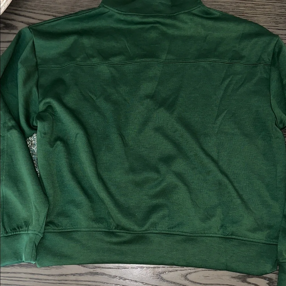 Zenana Women's Scuba 1/4 Zip Pullover Hunter Green ❤️ NEW